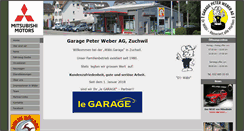 Desktop Screenshot of garagepeterweber.ch